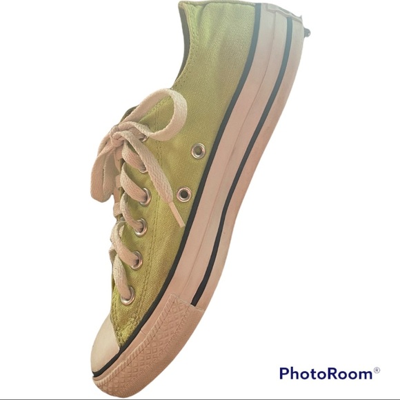 SINGLE RIGHT Lime Green Converse size 5.5 - Picture 6 of 9